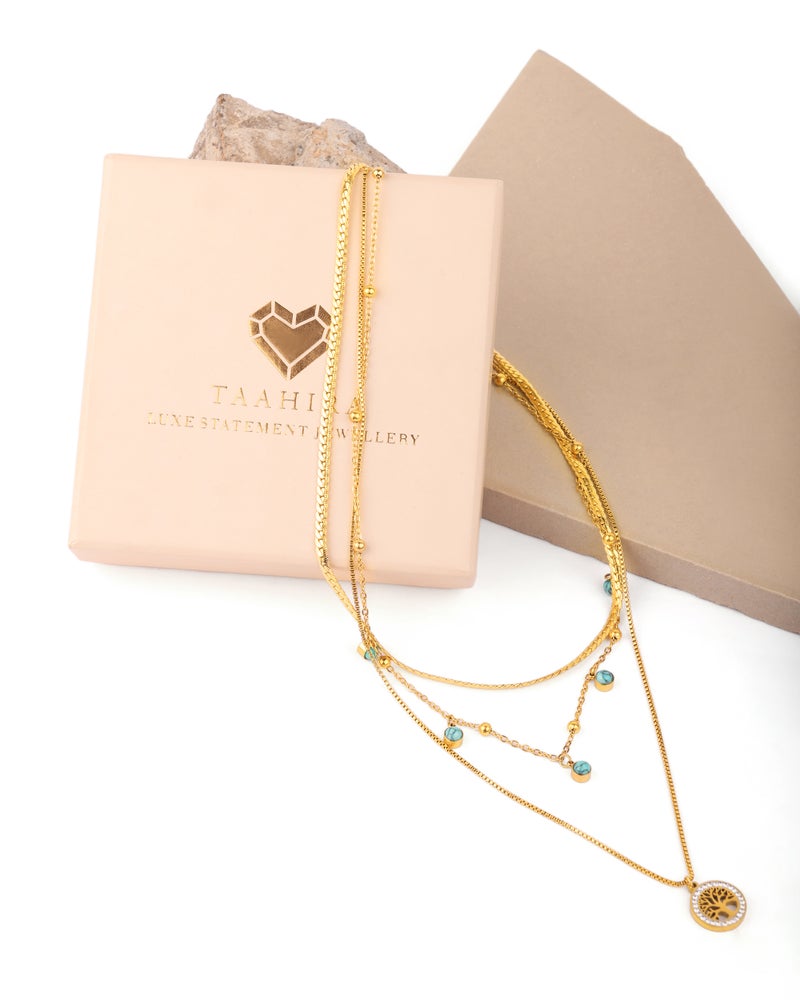 TAAHIRA Dream Triple Layered Necklace - Image 3